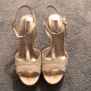 Madden girl tan wedges